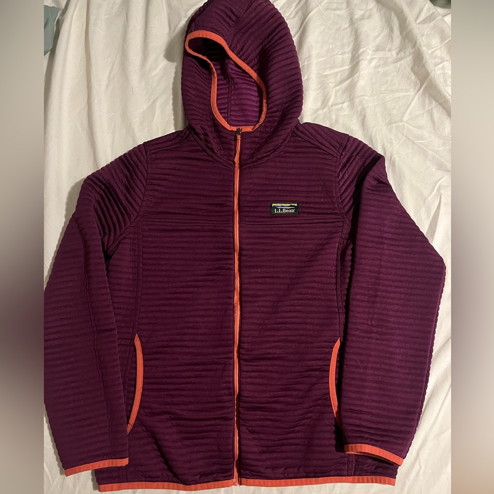 LL Bean Airtight Full Zip Hoodie small like new condition